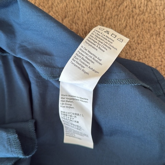 Universal Standard for J Crew Poplin Drop Waist Blue Dress Short Sleeve - Picture 12 of 12